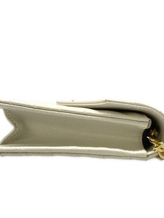 Saint Laurent Paris Wallet Cassandra Envelope Chain White - Picture 10 of 13